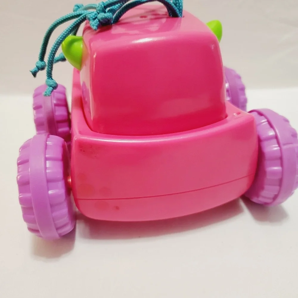 Fisher Price Press N Go Pink Monster Truck Toddler Push and Go Toy Car DRG13